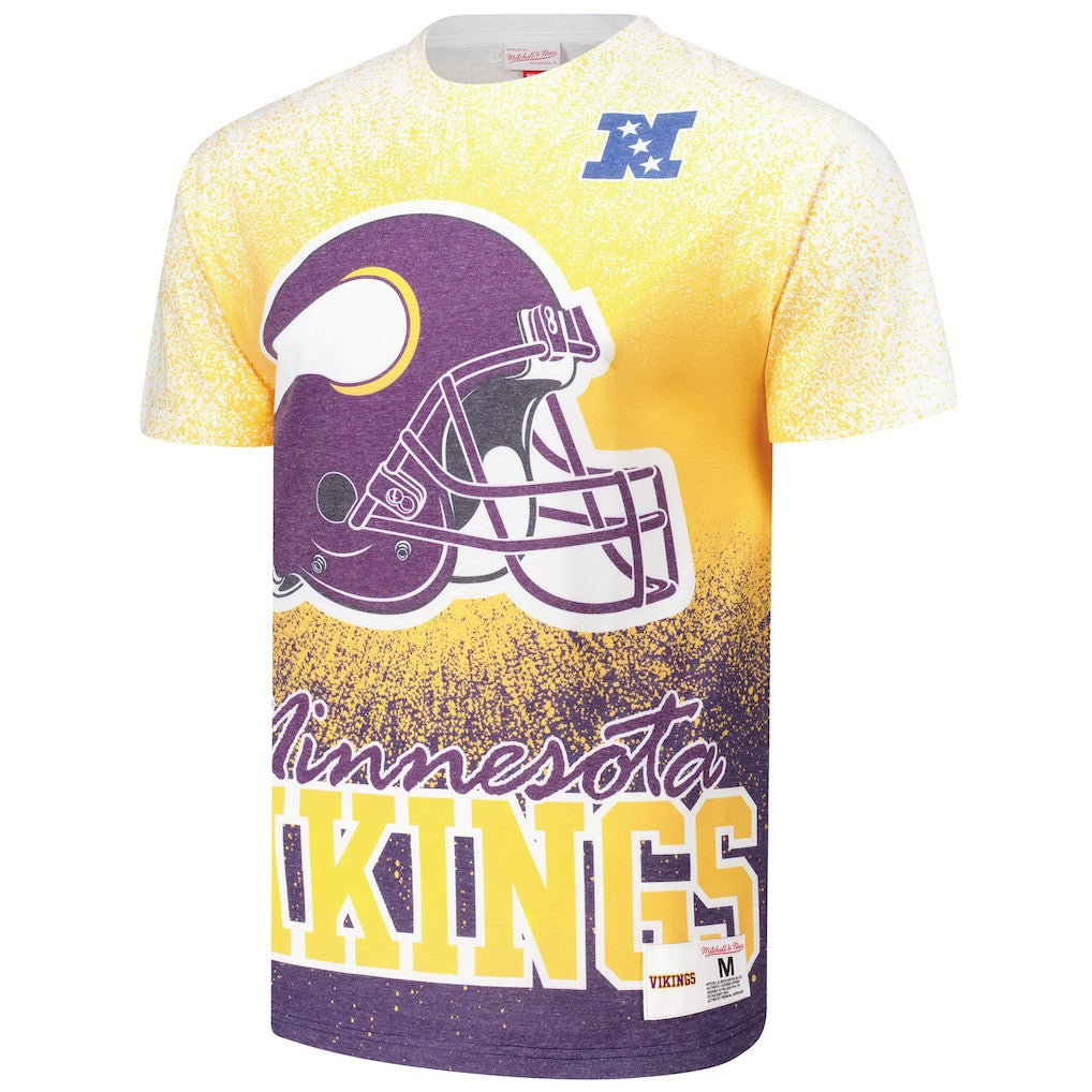 Mitchell & Ness Minnesota Vikings Team Burst Vintage Logo T-Shirt White