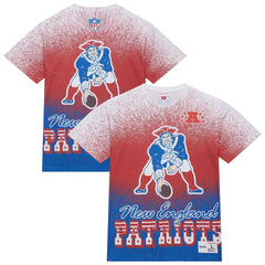 Mitchell & Ness New England Patriots Team Burst Vintage Logo T-Shirt White