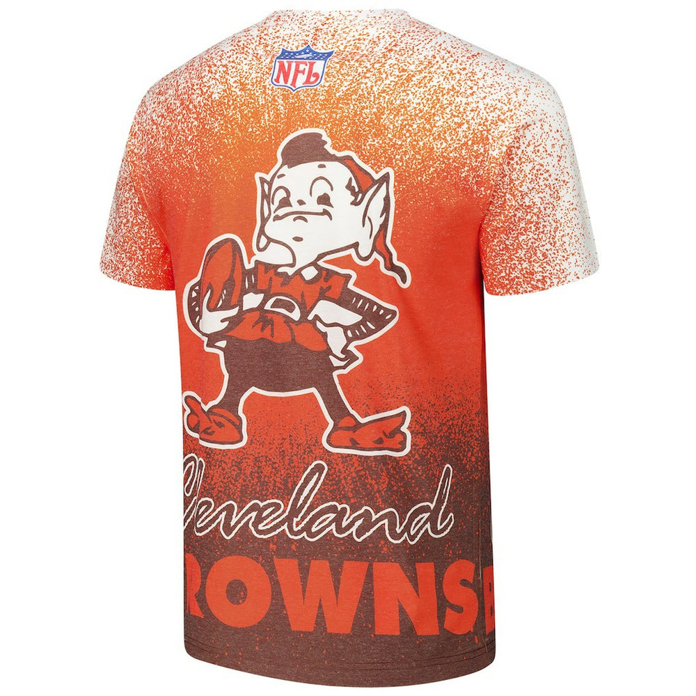 Mitchell & Ness Cleveland Browns Team Burst Vintage Logo T-Shirt White