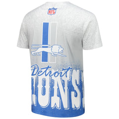 Mitchell & Ness Detroit Lions Team Burst Vintage Logo T-Shirt White