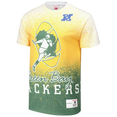 Mitchell & Ness Green Bay Packers Team Burst Vintage Logo T-Shirt White