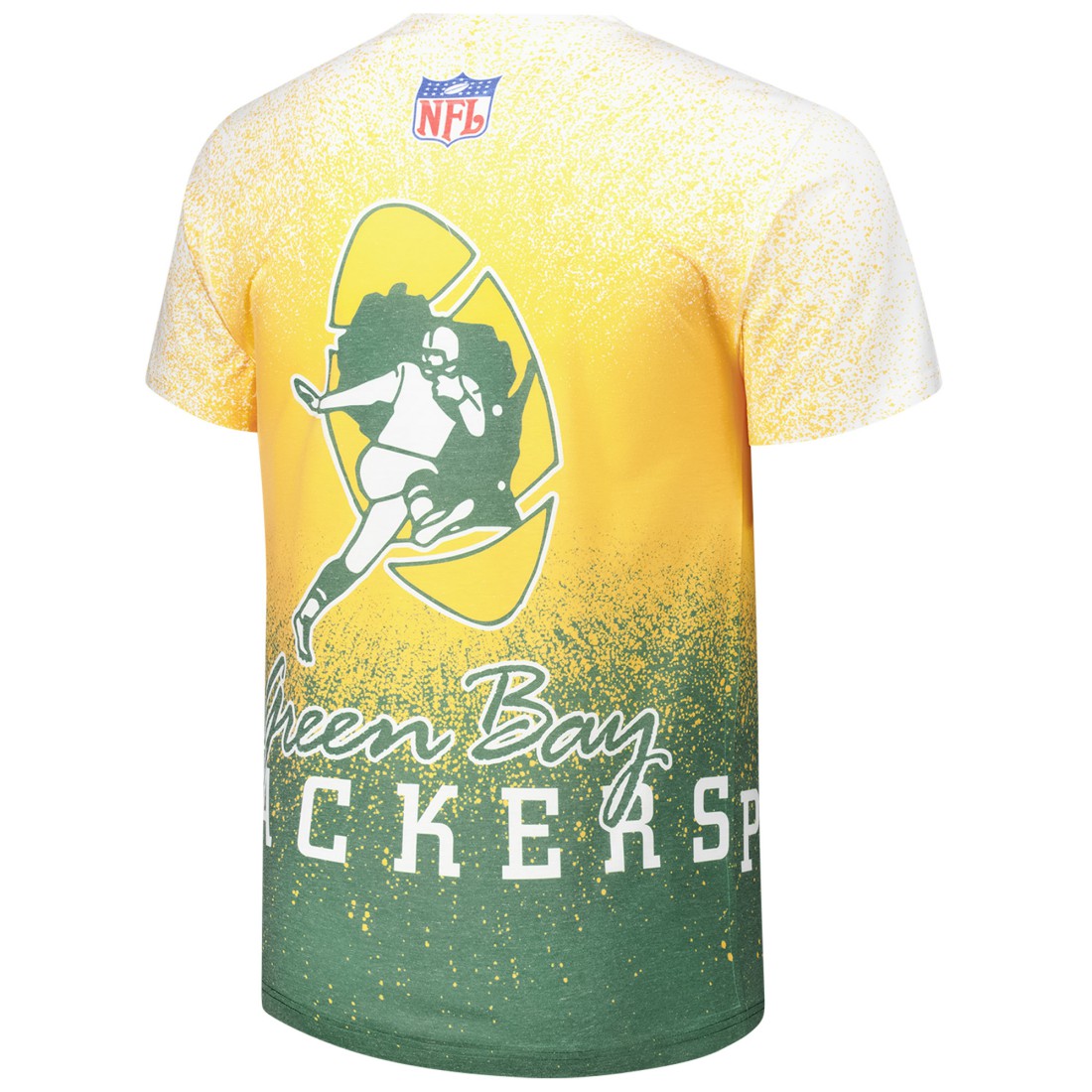 Mitchell & Ness Green Bay Packers Team Burst Vintage Logo T-Shirt White