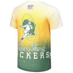 Mitchell & Ness Green Bay Packers Team Burst Vintage Logo T-Shirt White