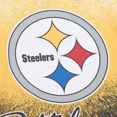 Mitchell & Ness Pittsburgh Steelers Team Burst Vintage Logo T-Shirt White