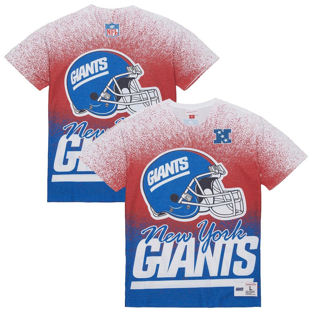 Mitchell & Ness New York Giants Team Burst Vintage Logo T-Shirt White