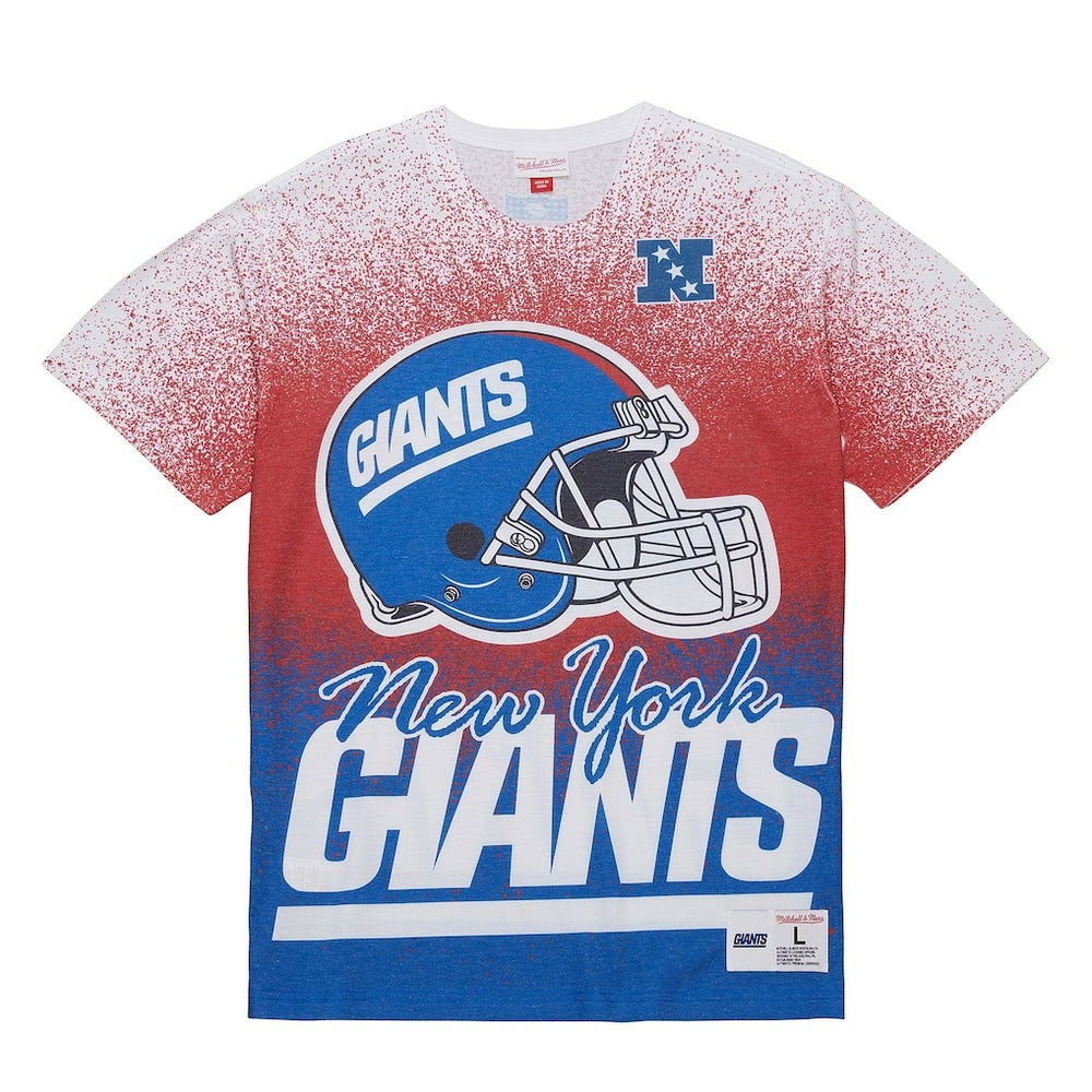 Mitchell & Ness New York Giants Team Burst Vintage Logo T-Shirt White
