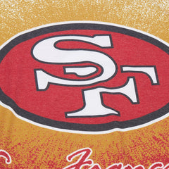 Mitchell & Ness San Francisco 49ers Team Burst Vintage Logo T-Shirt White