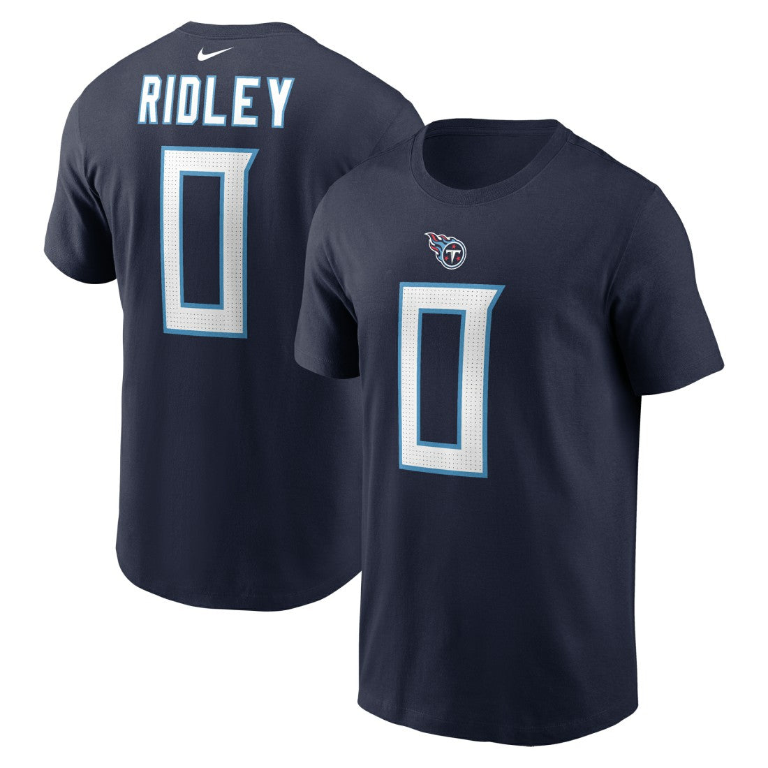 Nike Calvin Ridley Tennessee Titans Player Name & Number T-Shirt Navy