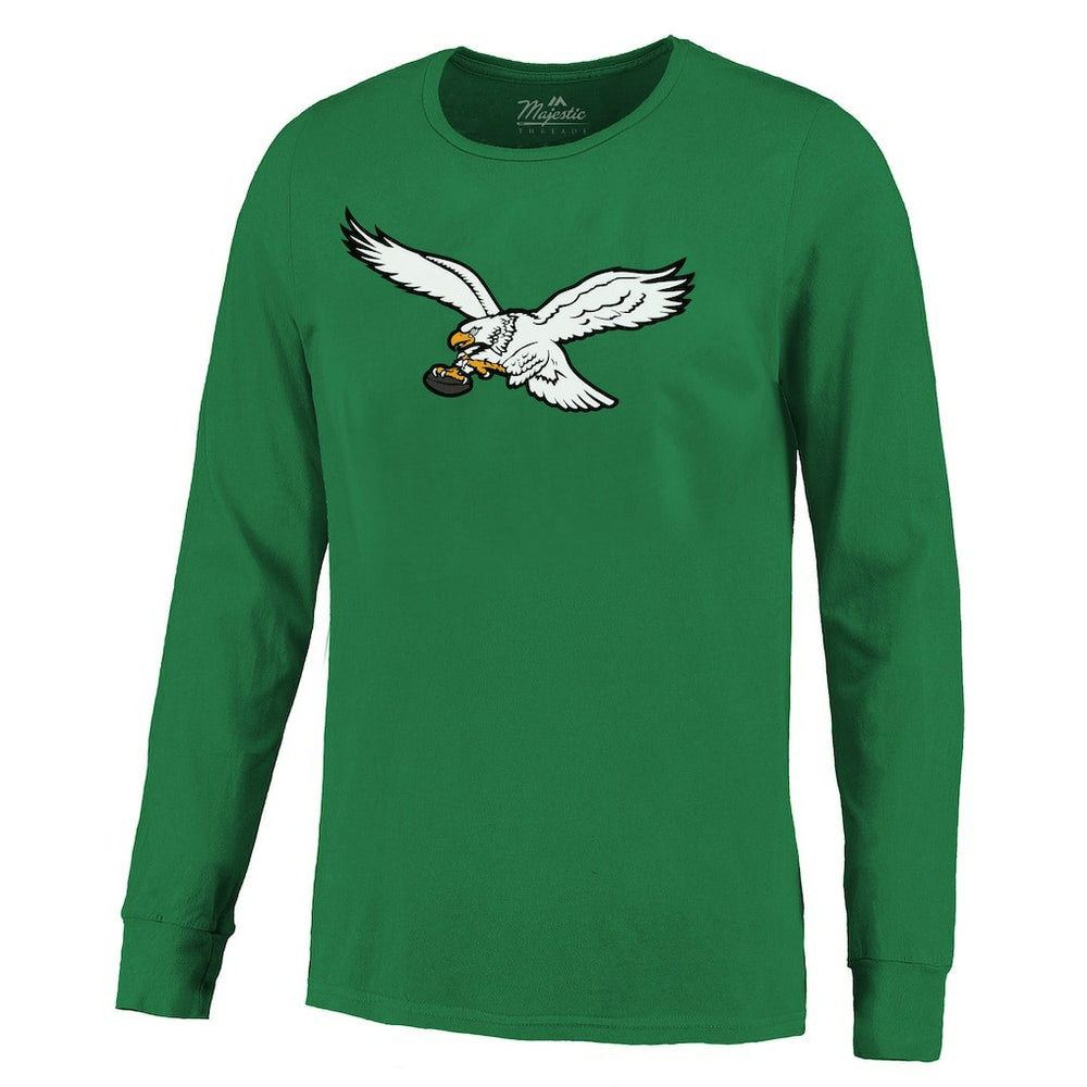 Saquon Barkley Philadelphia Eagles Majestic Threads Name & Number Long Sleeve T-Shirt Kelly Green
