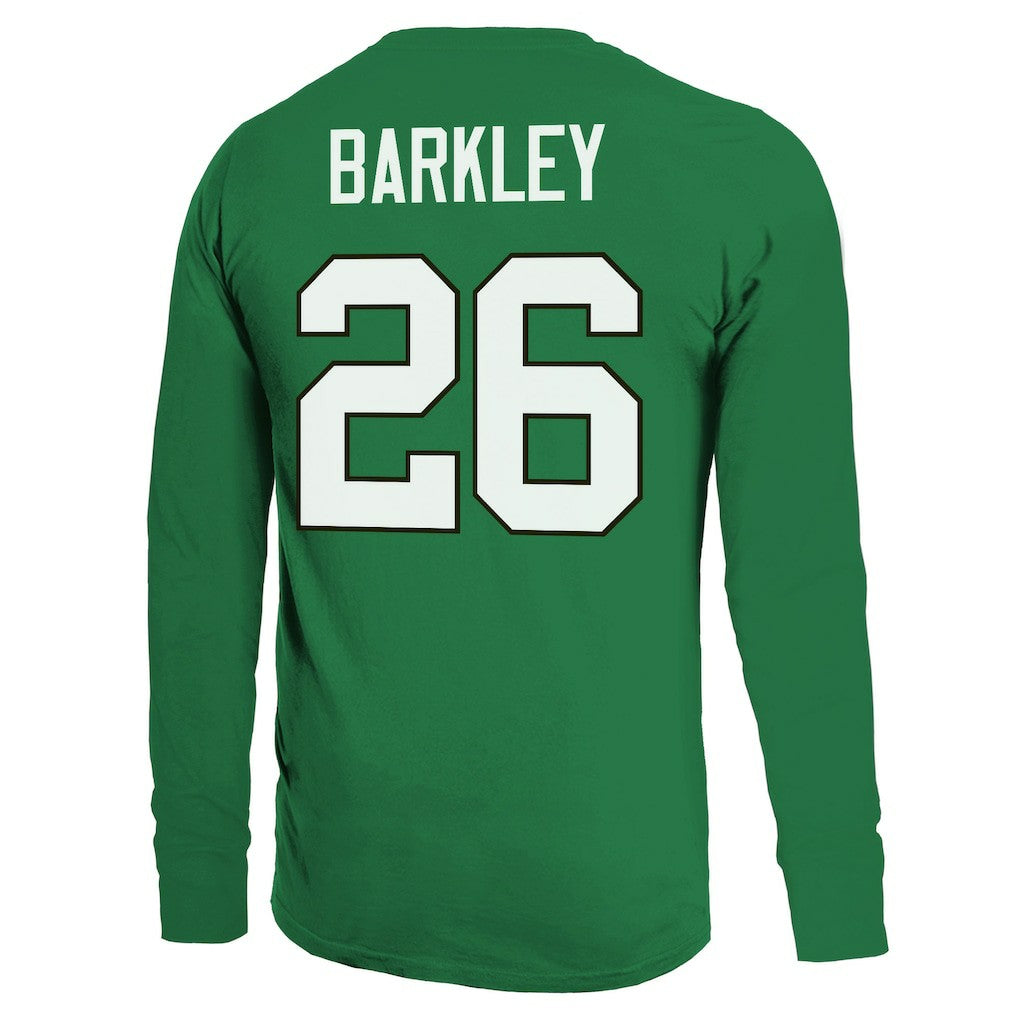 Saquon Barkley Philadelphia Eagles Majestic Threads Name & Number Long Sleeve T-Shirt Kelly Green