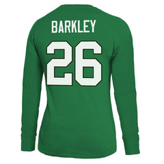 Saquon Barkley Philadelphia Eagles Majestic Threads Women's Name & Number Long Sleeve T-Shirt Midnight Green