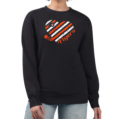 Philadelphia Flyers G-III 4Her by Carl Banks Women's Heart Graphic Pullover Sweatshirt - Black - NHL 201411329