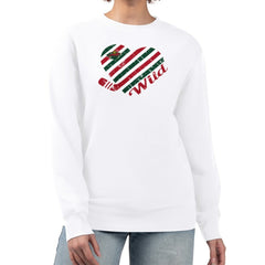 Minnesota Wild G-III 4Her by Carl Banks Women's Heart Graphic Pullover Sweatshirt - White - NHL 201411331