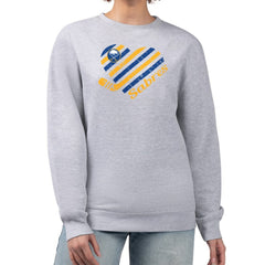 Buffalo Sabres G-III 4Her by Carl Banks Women's Heart Graphic Pullover Sweatshirt - Heather Gray - NHL 201411333