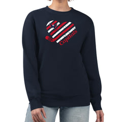 Washington Capitals G-III 4Her by Carl Banks Women's Heart Graphic Pullover Sweatshirt - Navy - NHL 201411343
