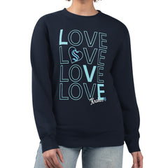 Seattle Kraken G-III 4Her by Carl Banks Women's Lots Of Love Team Logo Graphic Pullover Sweatshirt - Deep Sea Blue - NHL 201411575