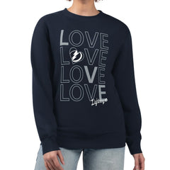 Tampa Bay Lightning G-III 4Her by Carl Banks Women's Lots Of Love Team Logo Graphic Pullover Sweatshirt - Navy - NHL 201411583