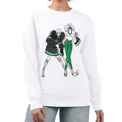 Dallas Stars G-III 4Her by Carl Banks Women's Hockey Girls Team Graphic Fleece Pullover Sweatshirt - White - NHL 201411699