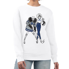 Toronto Maple Leafs G-III 4Her by Carl Banks Women's Hockey Girls Team Graphic Fleece Pullover Sweatshirt - White - NHL 201411718