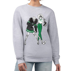 Dallas Stars G-III 4Her by Carl Banks Women's Hockey Girls Team Graphic Fleece Pullover Sweatshirt - Heather Gray - NHL 201411728