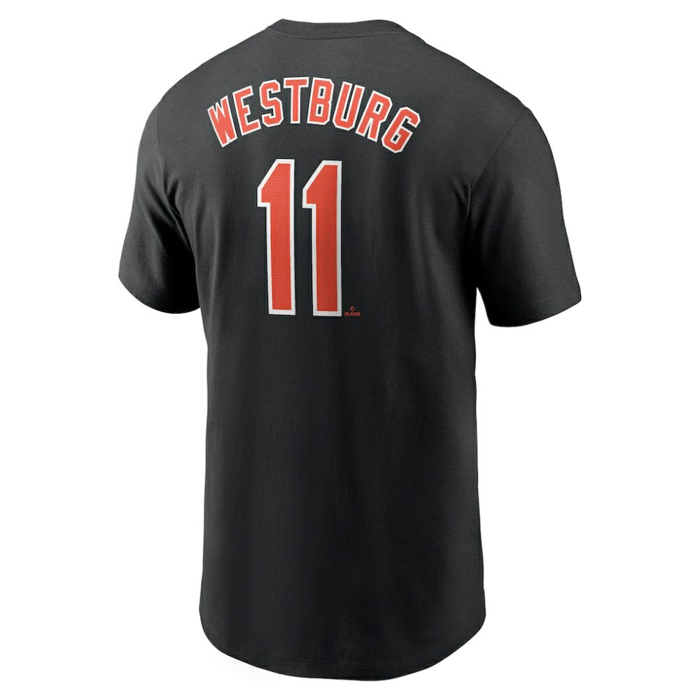 Jordan Westburg Baltimore Orioles Nike Fuse Name & Number T-Shirt - Black - Nike Discount
