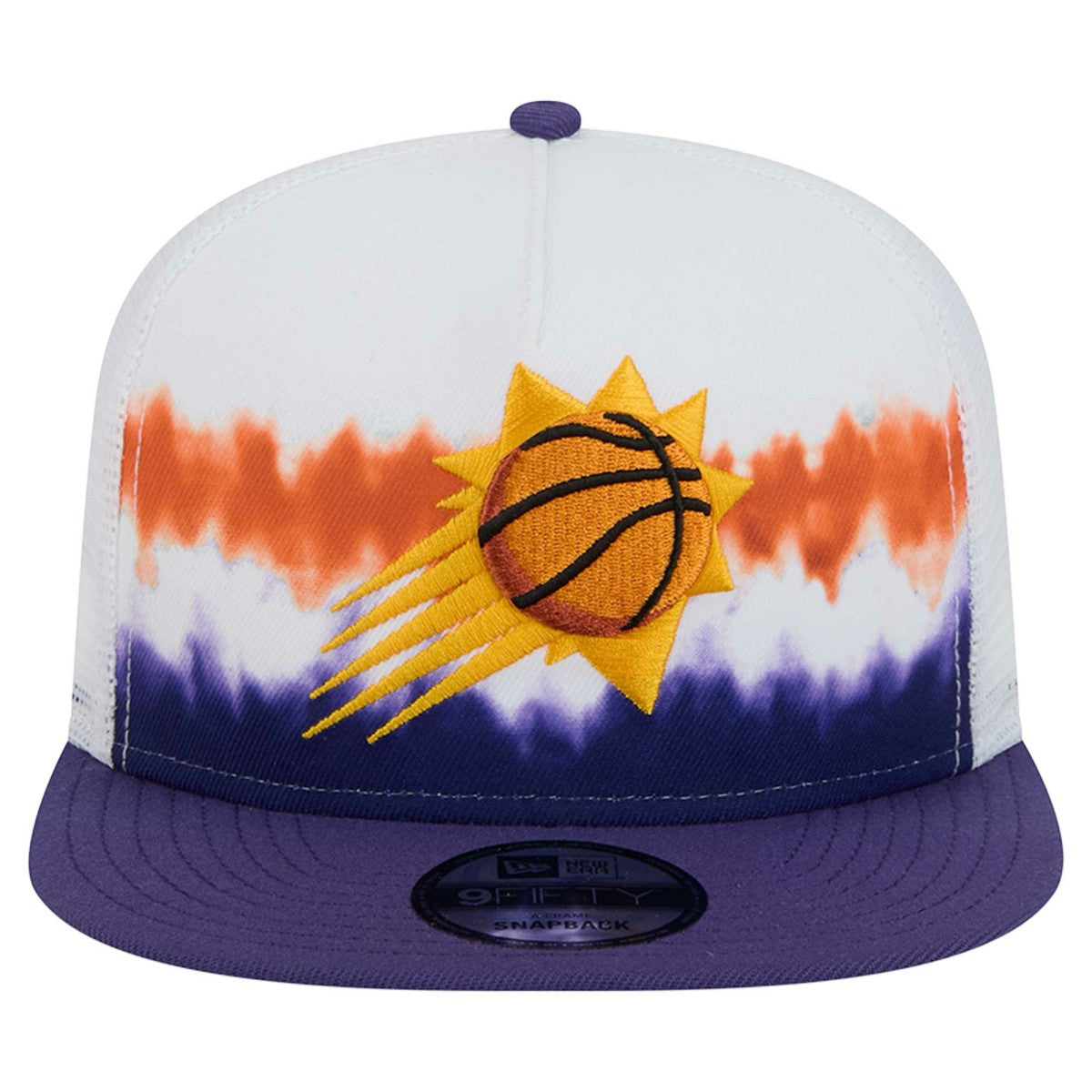 Phoenix Suns Dip-Dye 9FIFTY A-Frame Trucker Snapback Hat White/Purple | New Era online