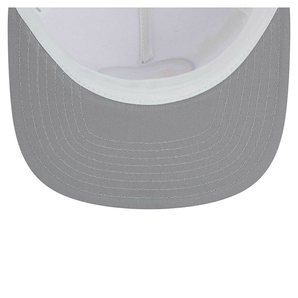 Golden State Warriors Dip-Dye 9FIFTY A-Frame Trucker Snapback Hat for sale White/Royal | New Era US