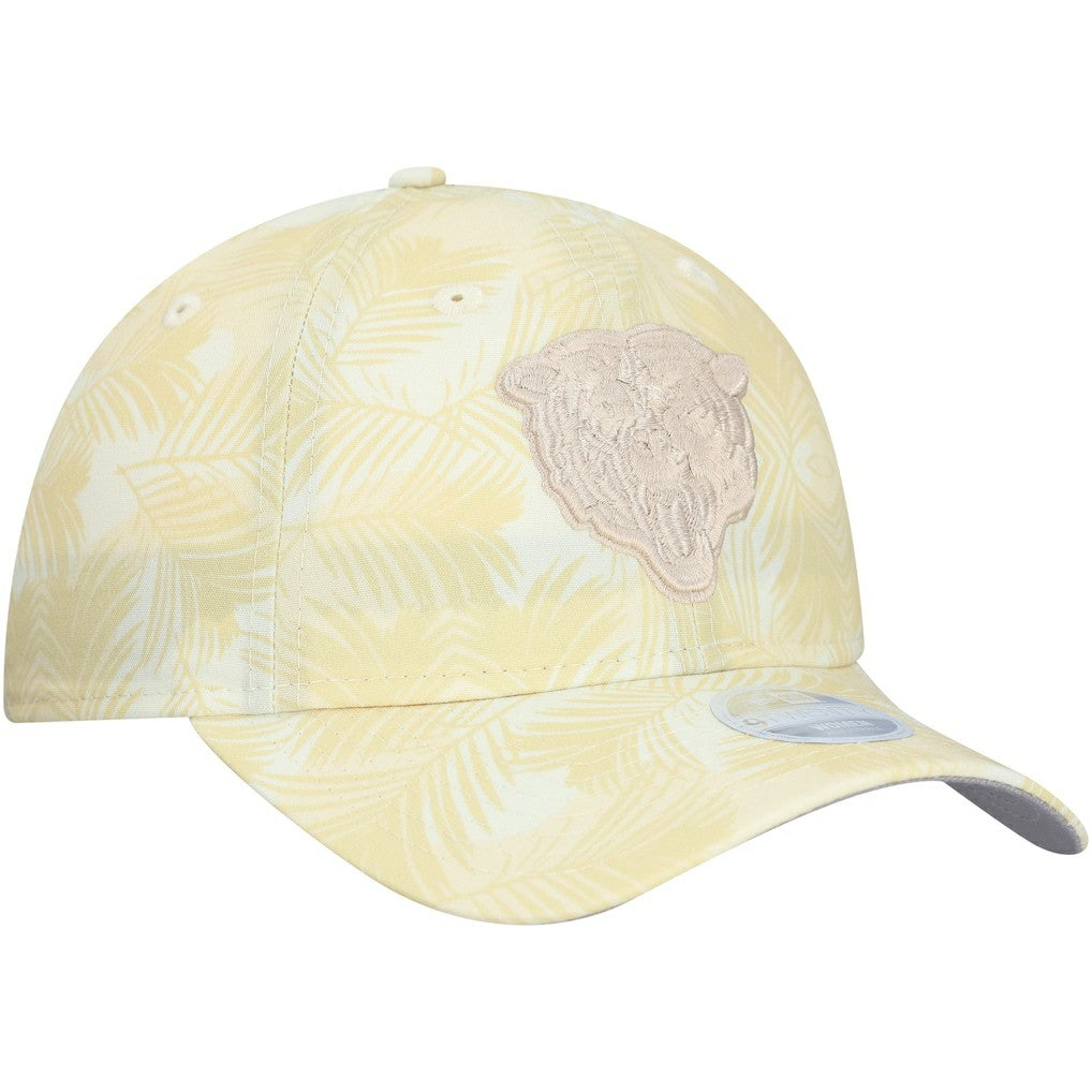 Chicago Bears New Era Women's Frond 9TWENTY Adjustable Hat Cream
