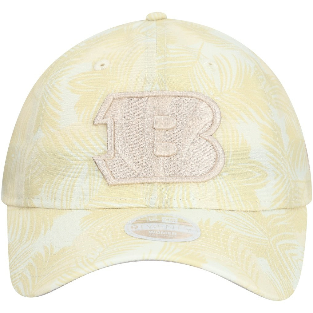Cincinnati Bengals New Era Women's Frond 9TWENTY Adjustable Hat Cream