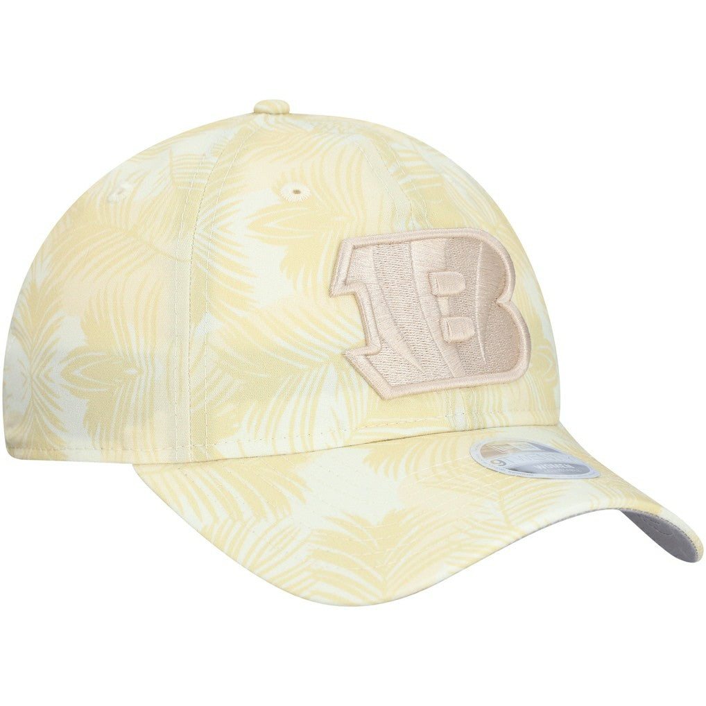 Cincinnati Bengals New Era Women's Frond 9TWENTY Adjustable Hat Cream