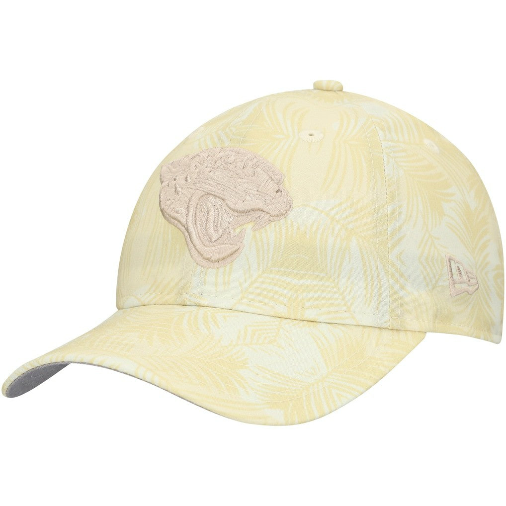 Jacksonville Jaguars New Era Women's Frond 9TWENTY Adjustable Hat Cream