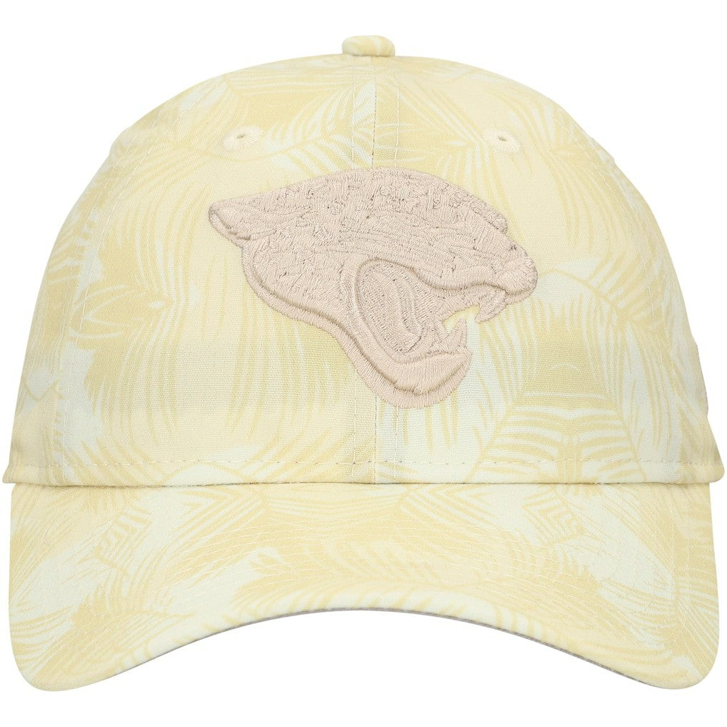 Jacksonville Jaguars New Era Women's Frond 9TWENTY Adjustable Hat Cream