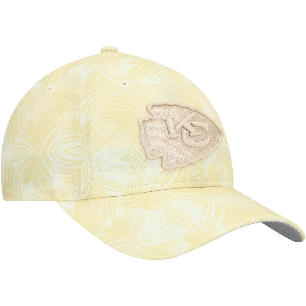 Kansas City Chiefs New Era Women's Frond 9TWENTY Adjustable Hat Cream
