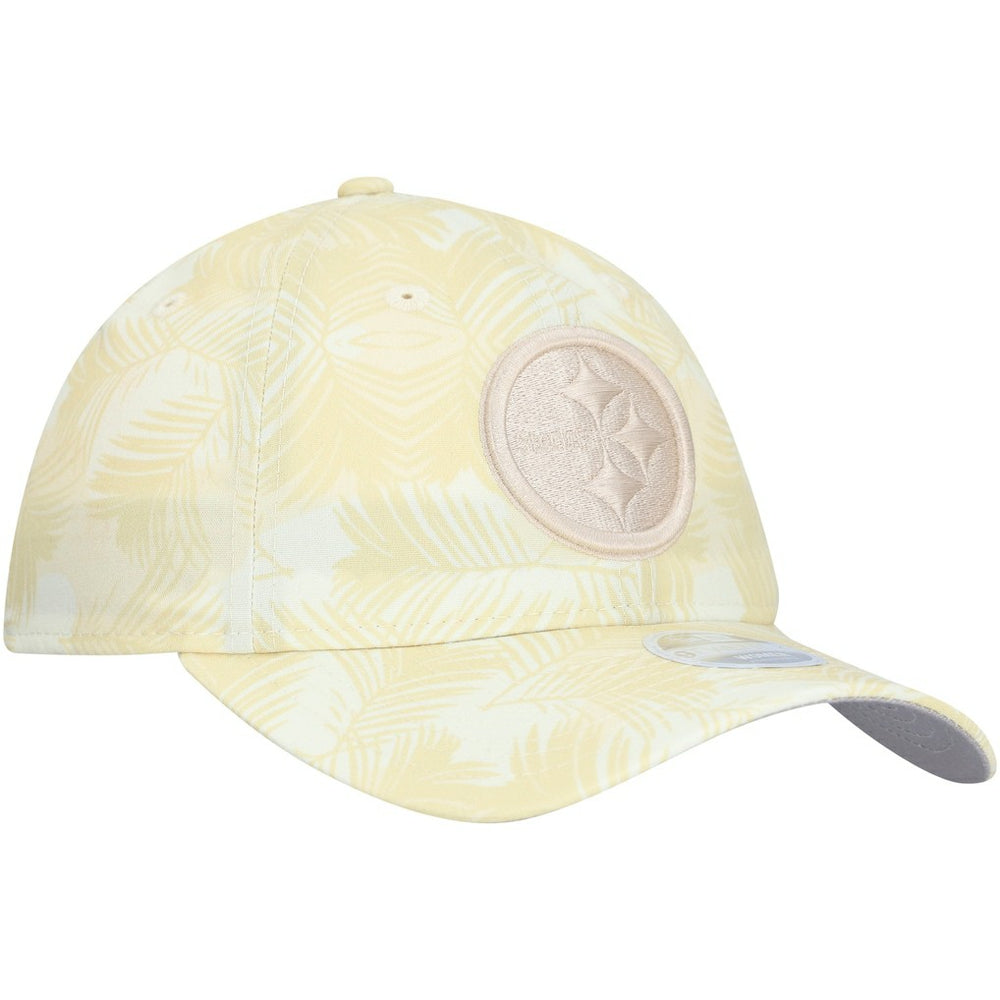 Pittsburgh Steelers New Era Women's Frond 9TWENTY Adjustable Hat Cream