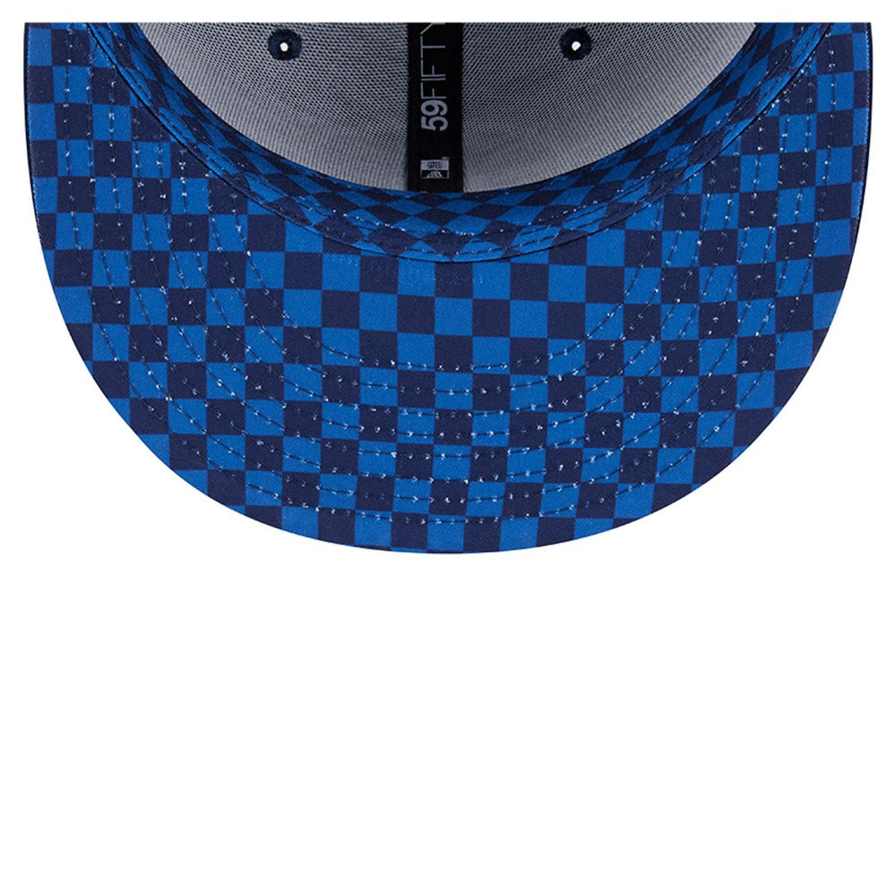 Tennessee Titans New Era Checkered 59FIFTY Fitted Hat Navy