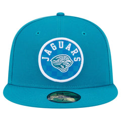 Jacksonville Jaguars New Era Checkered 59FIFTY Fitted Hat Teal