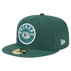 Green Bay Packers New Era Checkered 59FIFTY Fitted Hat Green