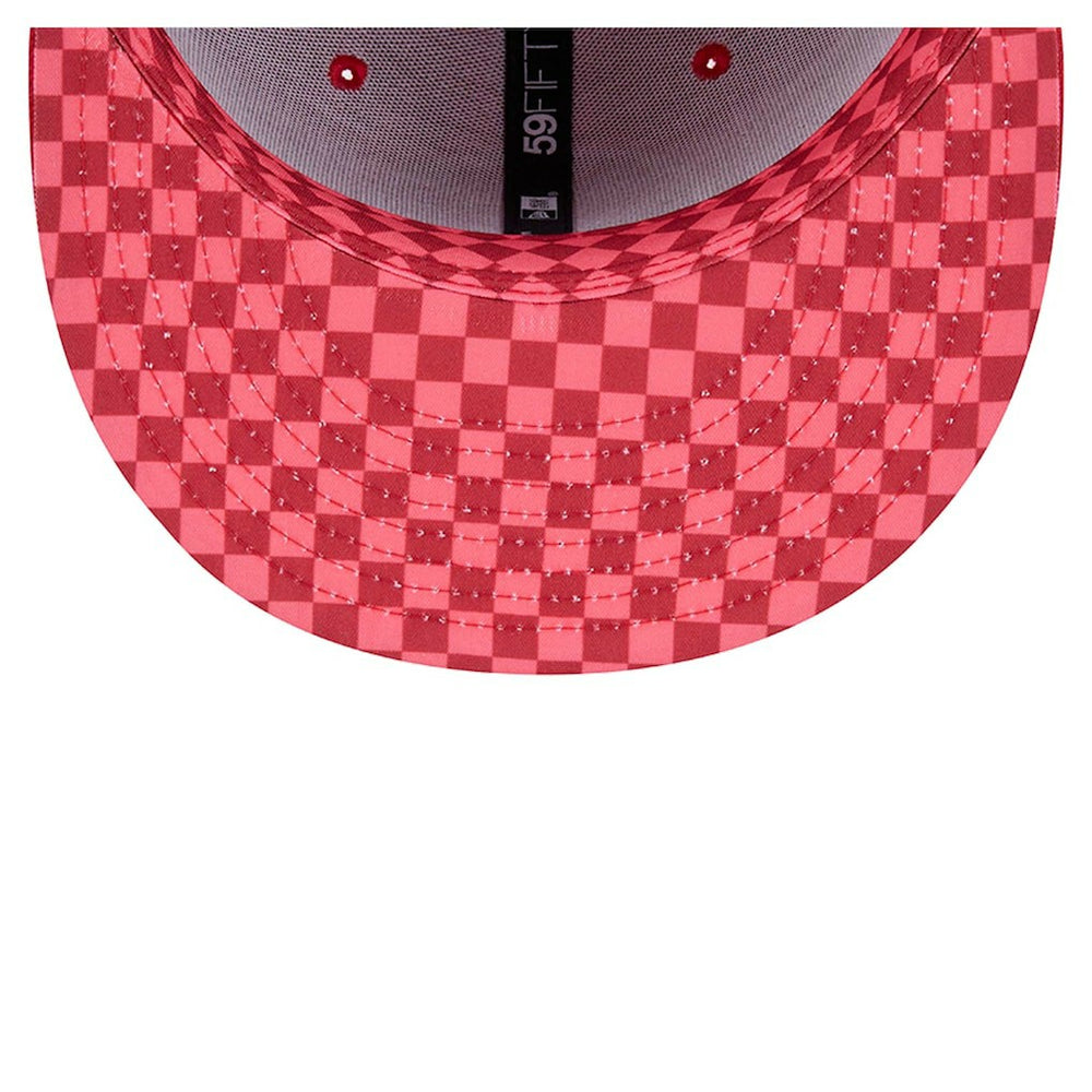 San Francisco 49ers New Era Checkered 59FIFTY Fitted Hat Scarlet