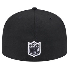 New Orleans Saints New Era Checkered 59FIFTY Fitted Hat Black