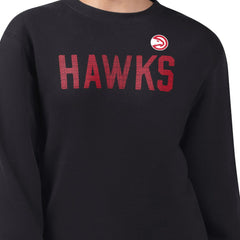 Atlanta Hawks G-III 4Her by Carl Banks Women's Dot Print Team Graphic Fleece Pullover Sweatshirt Black
