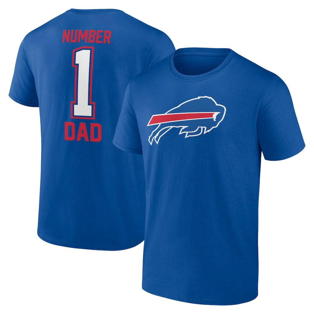 Buffalo Bills Father's Day #1 Dad T-Shirt Royal