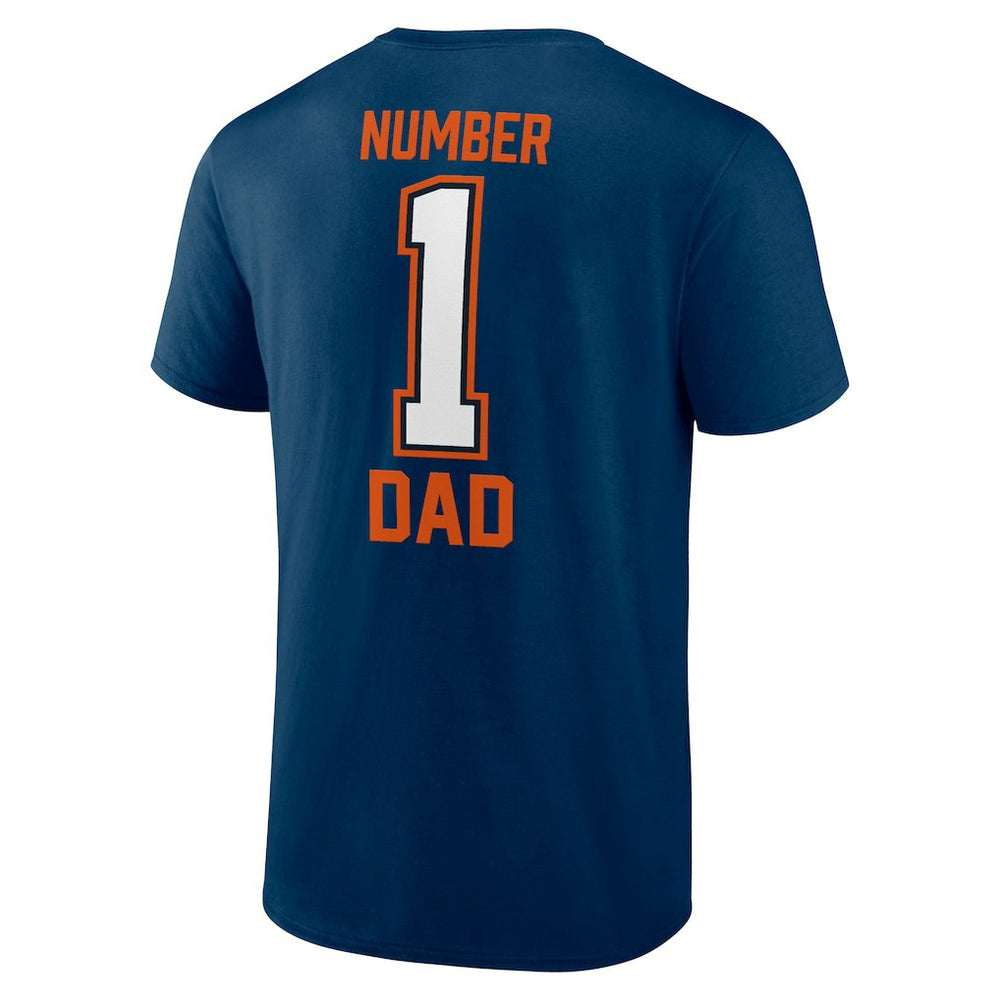 Chicago Bears Father's Day #1 Dad T-Shirt Navy