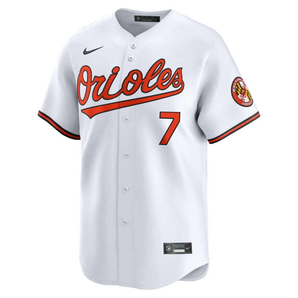 Jackson Holliday Baltimore Orioles Nike Home Limited Player Jersey - White - Nike Lifestyle
