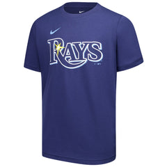 Junior Caminero Tampa Bay Rays Nike Youth Name & Number T-Shirt - Navy - Nike Sale