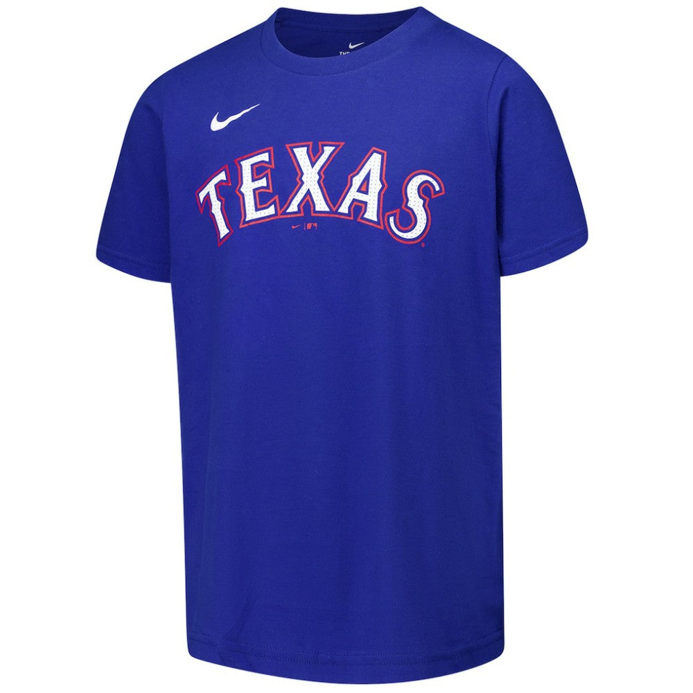 Evan Carter Texas Rangers Nike Youth Name & Number T-Shirt - Royal - Nike Sale