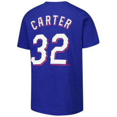 Evan Carter Texas Rangers Nike Youth Name & Number T-Shirt - Royal - Nike Sale