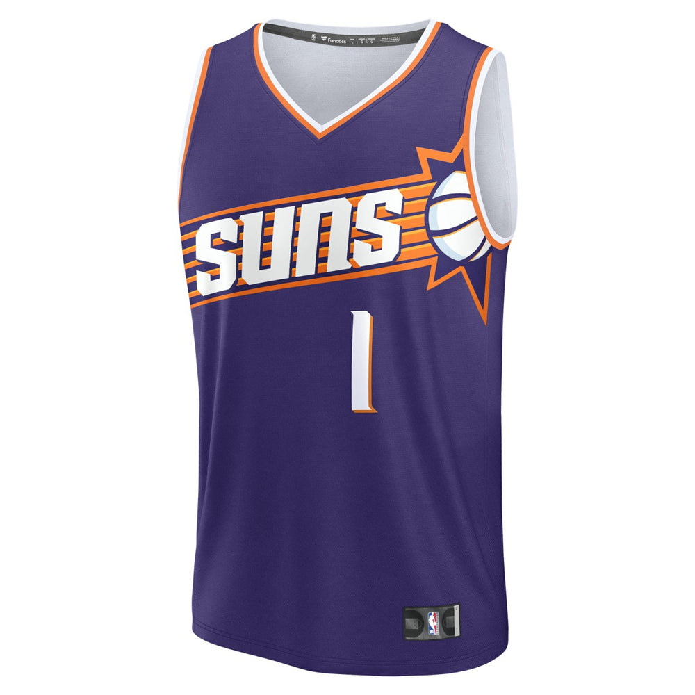 Devin Booker Phoenix Suns Fast Break Replica Player Jersey Icon Edition Purple | Fanatics US