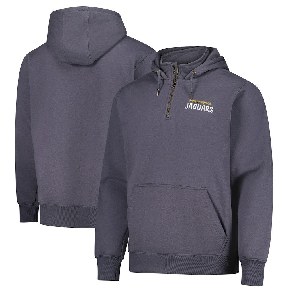 Jacksonville Jaguars Dunbrooke Unisex Defender Quarter-Zip Hoodie Graphite