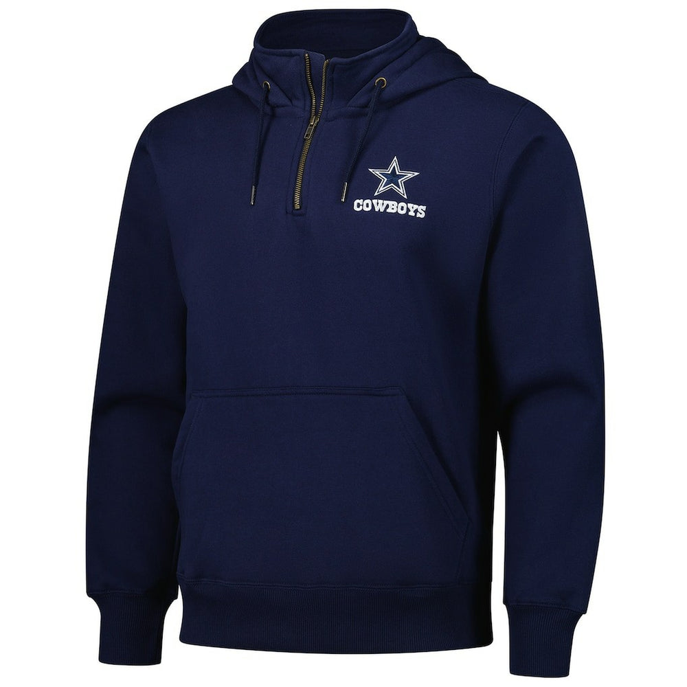 Dallas Cowboys Dunbrooke Unisex Defender Quarter-Zip Hoodie Navy