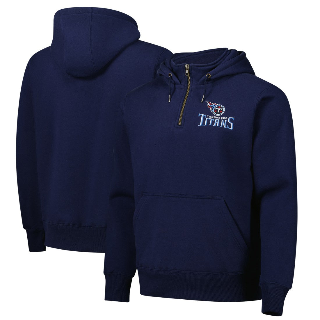Tennessee Titans Dunbrooke Unisex Defender Quarter-Zip Hoodie Navy